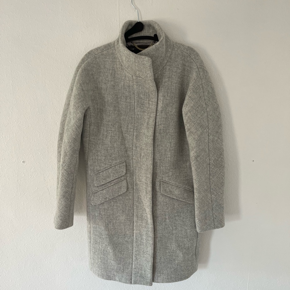 J Crew Cocoon Coat in Heather Dusk